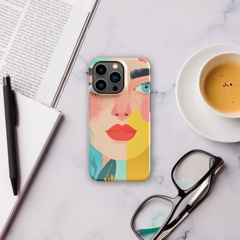 Floral Serenity: A Modern Portrait