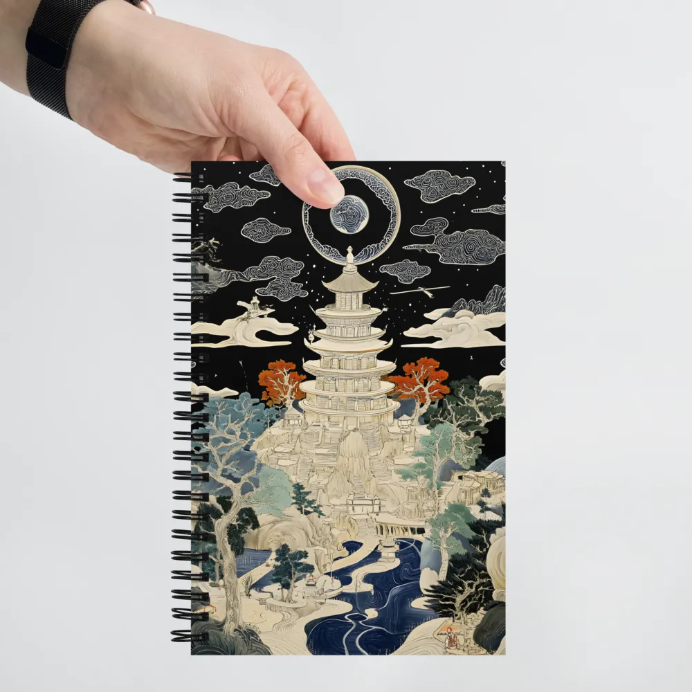 Whispers of the Pagoda | Spiral Notebook