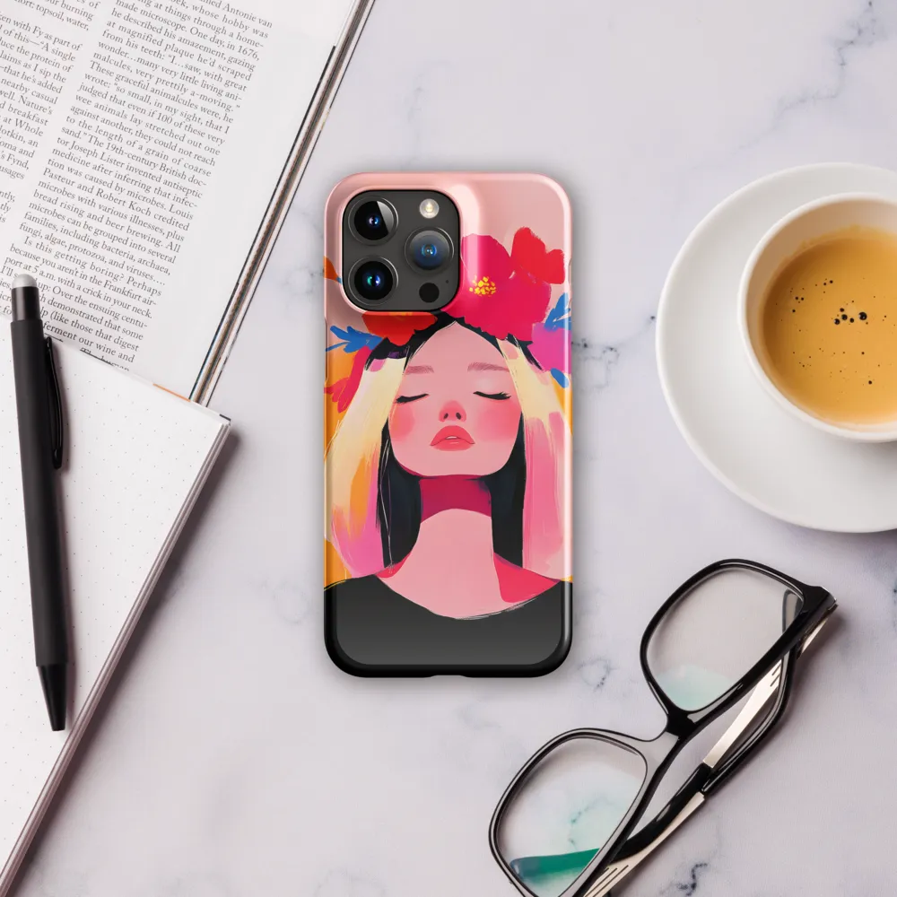 Floral Serenity | Phone Case |  15 Pro Max | Snap Case | Glossy