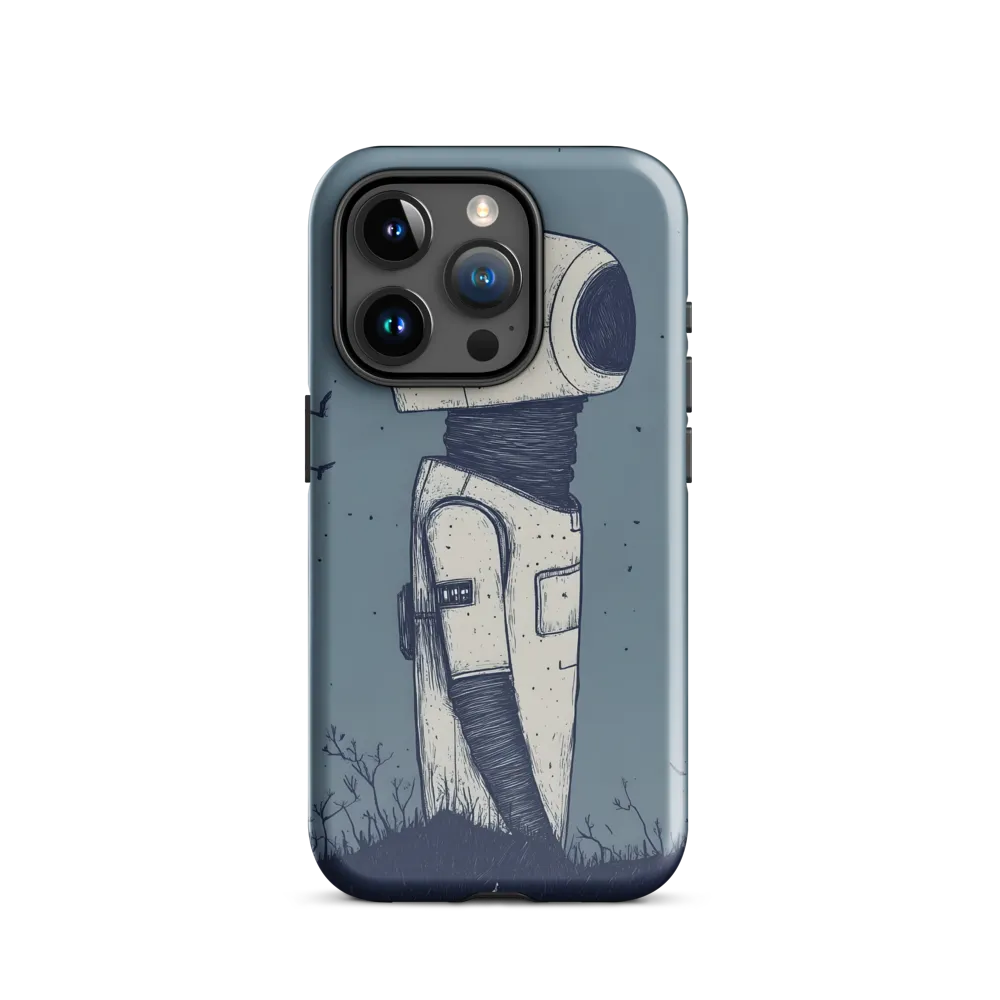 Contemplative Robot in a Barren Landscape
