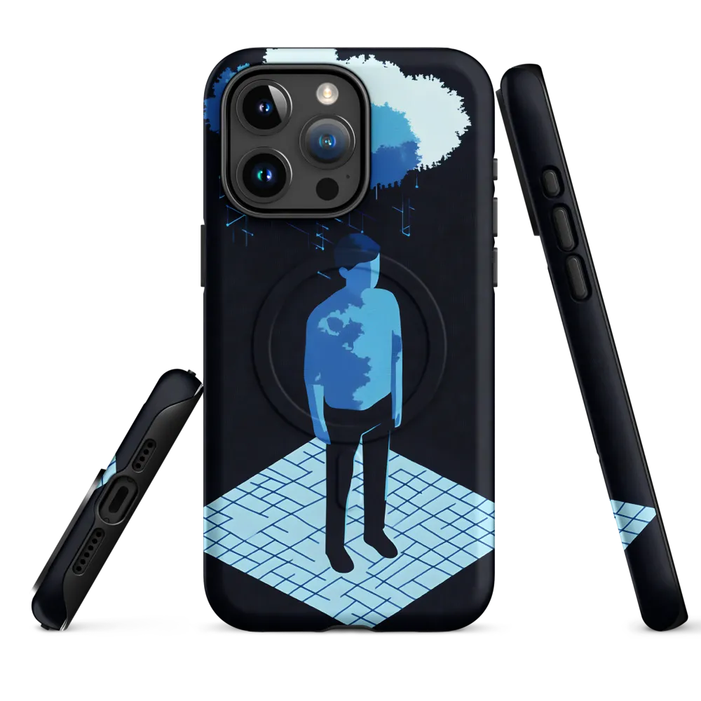Reflections in Blue | Phone Case |  15 Pro Max | MagSafe® Tough Case | Matte
