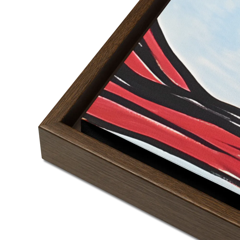 Vibrant Nature's Embrace | Canvas with Brown Frame | 24″×36″
