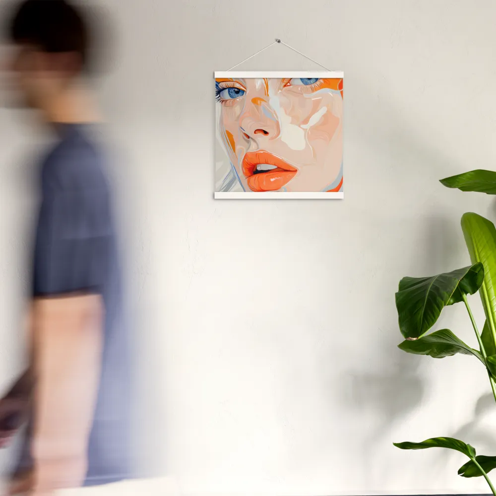 Ethereal Expressions | Poster With White Wood Hanger | 16″×16″