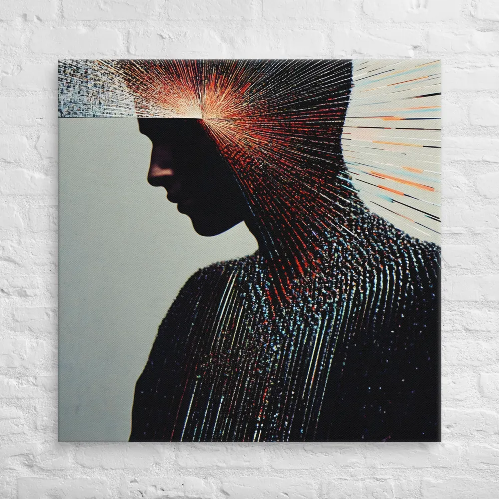 Radiant Reflection: An Abstract Journey of Thought | Canvas | 36″×36″