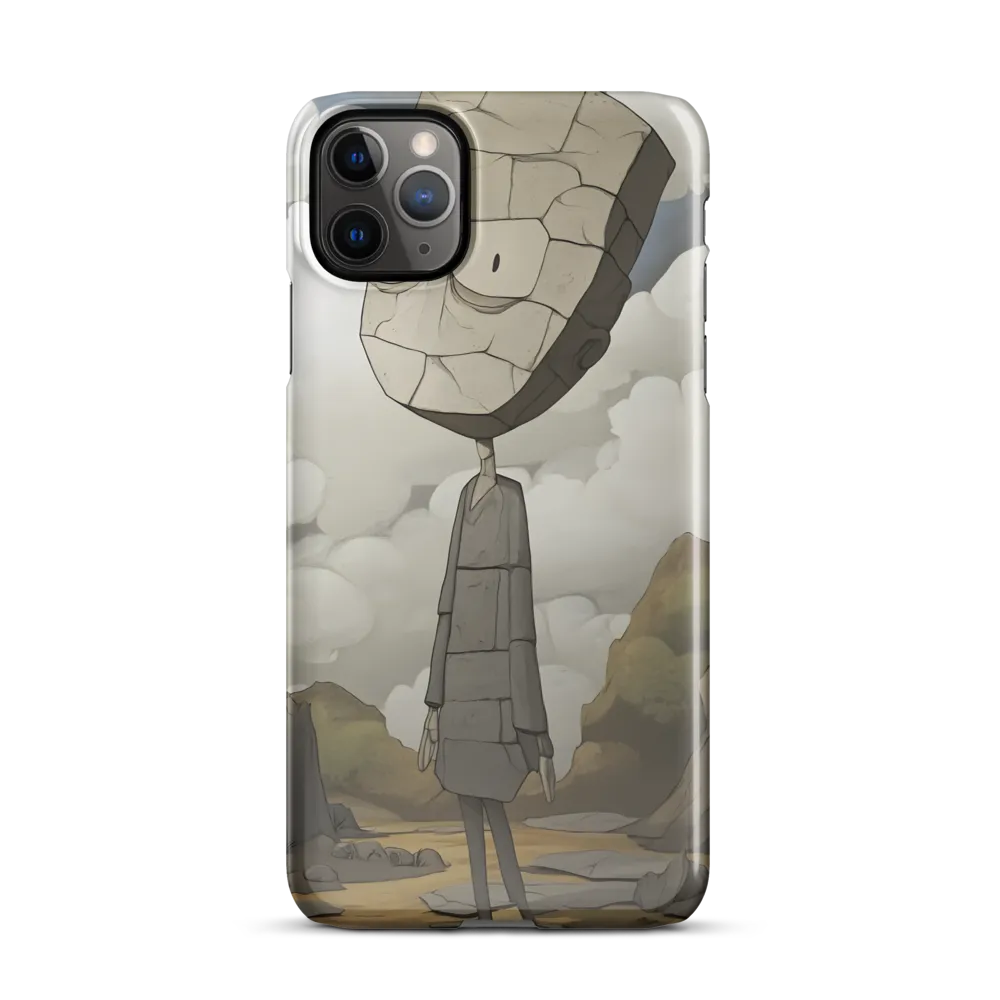 Whimsical Stone Figure in a Rocky Landscape | Phone Case |  11 Pro Max | Snap Case | Glossy