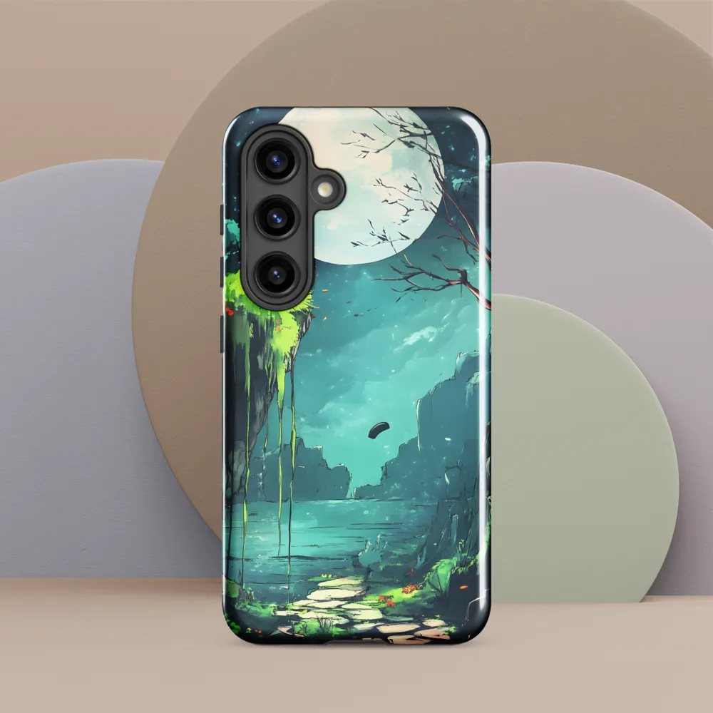 Moonlit Serenity: A Fantastical Landscape