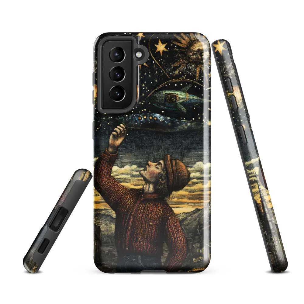 Cosmic Curiosity: A Journey Beyond Earth | Phone Case |  S21 FE | Tough Case | Glossy