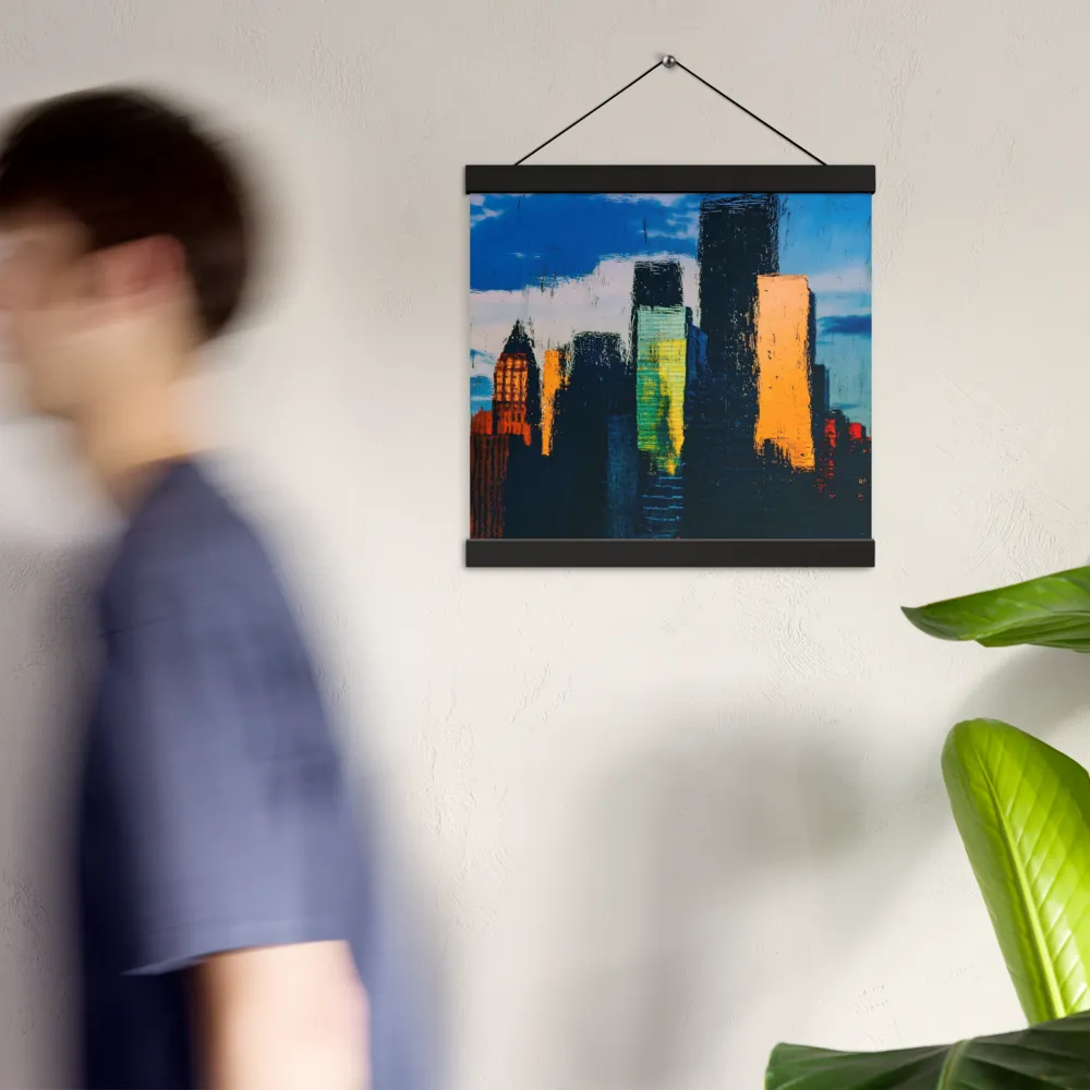 Reflections of Tranquility | Poster With Black Wood Hanger | 12″×12″