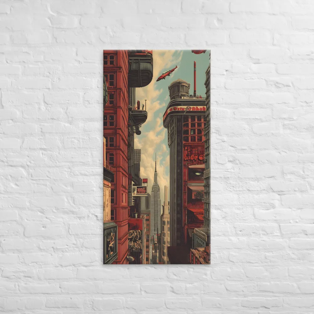 A Glimpse of Tomorrow: Urban Ambition | Canvas | 24″×48″