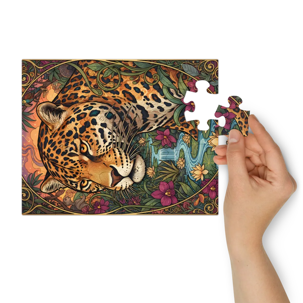 Regal Jaguar 
 Jigsaw Puzzle in Tin Box