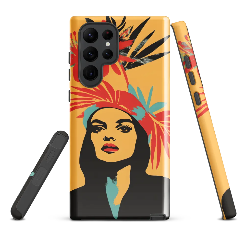Tropical Elegance | Phone Case |  S22 Ultra | Tough Case | Glossy
