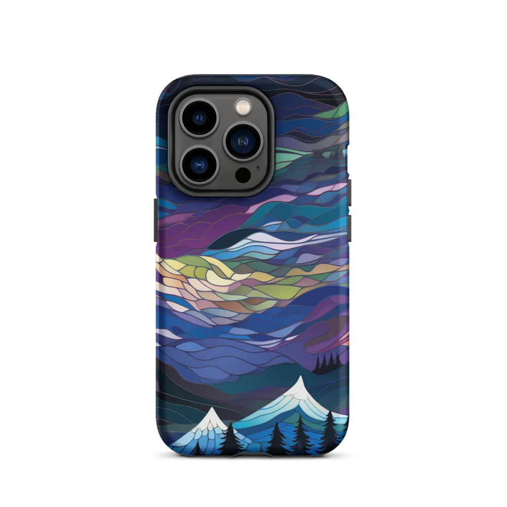 Twilight Peaks: An Abstract Mountain Landscape