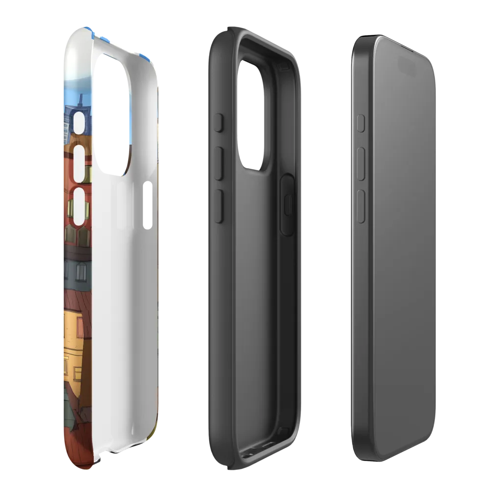 Urban Symphony: A Colorful Cityscape | Phone Case |  15 Pro | Tough Case | Matte
