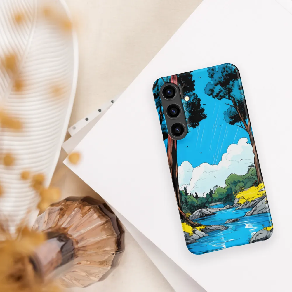 Tranquil River in a Comic Landscape