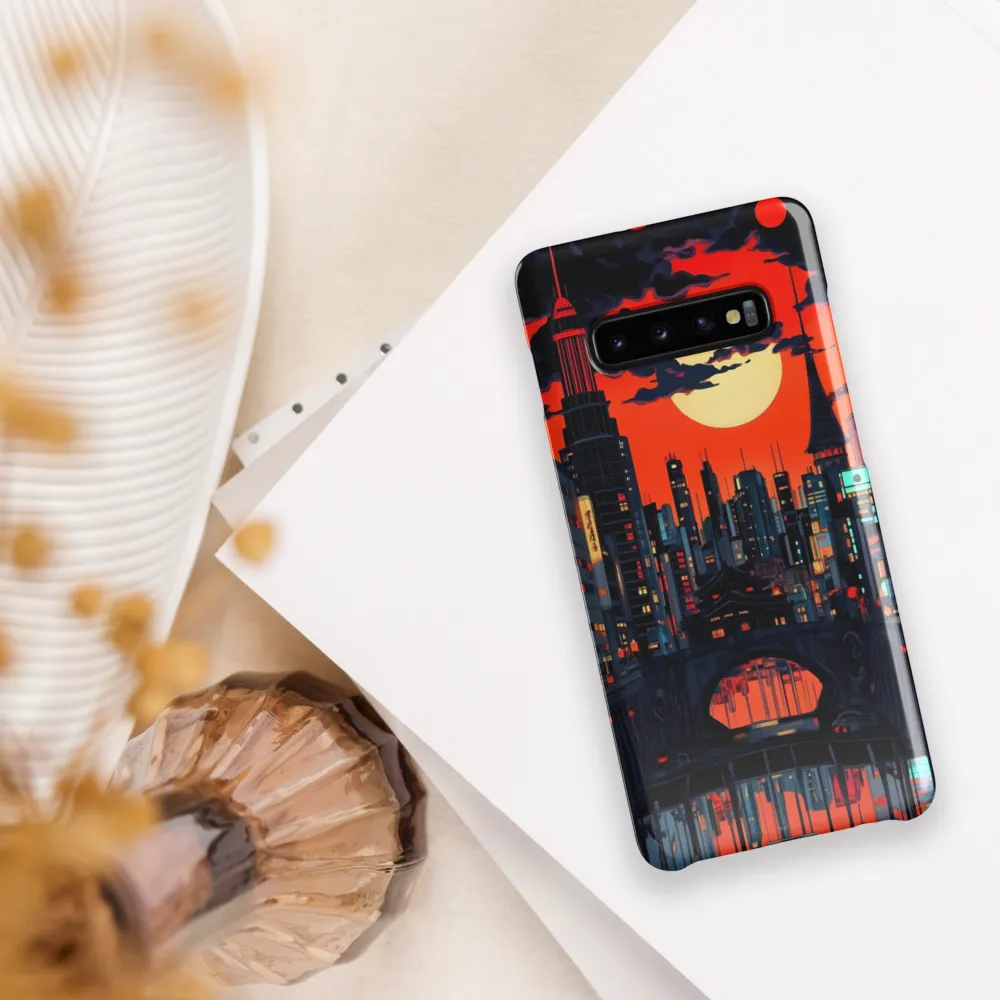 Nightfall in a Neon City | Phone Case |  S10 Plus | Snap Case | Glossy