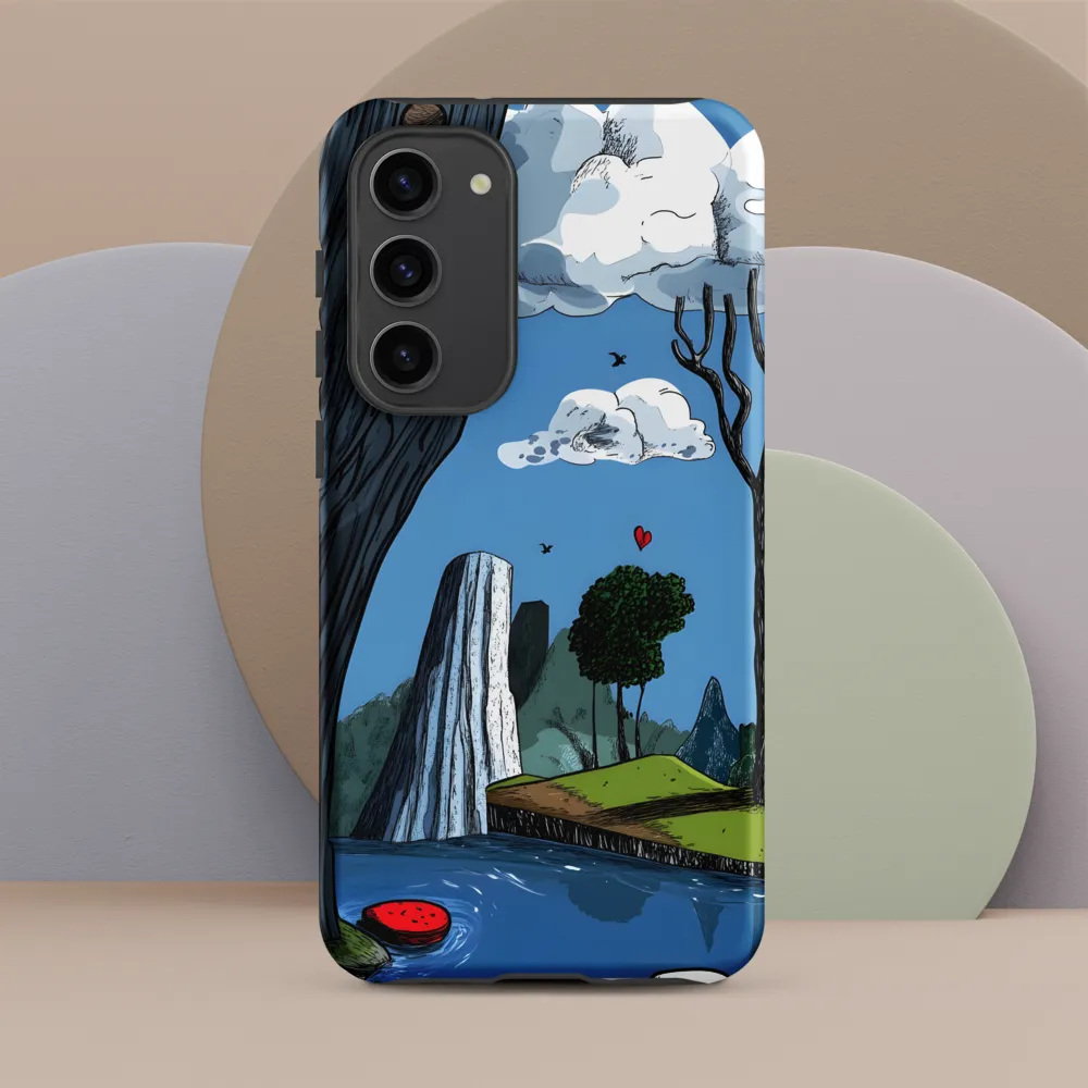 Whimsical Cliffside Reflections