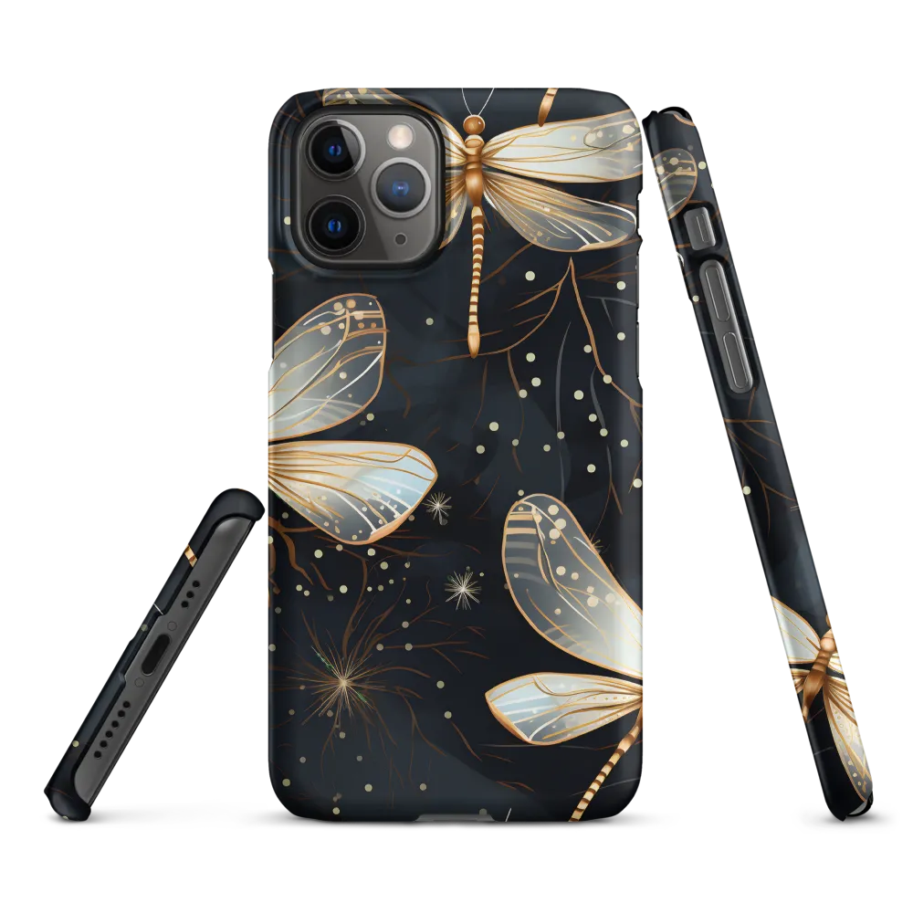 Ethereal Dance: Dragonflies in a Midnight Garden