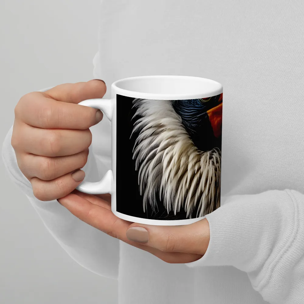 Majestic Hornbill Portrait | Mug with White inside | 11 oz