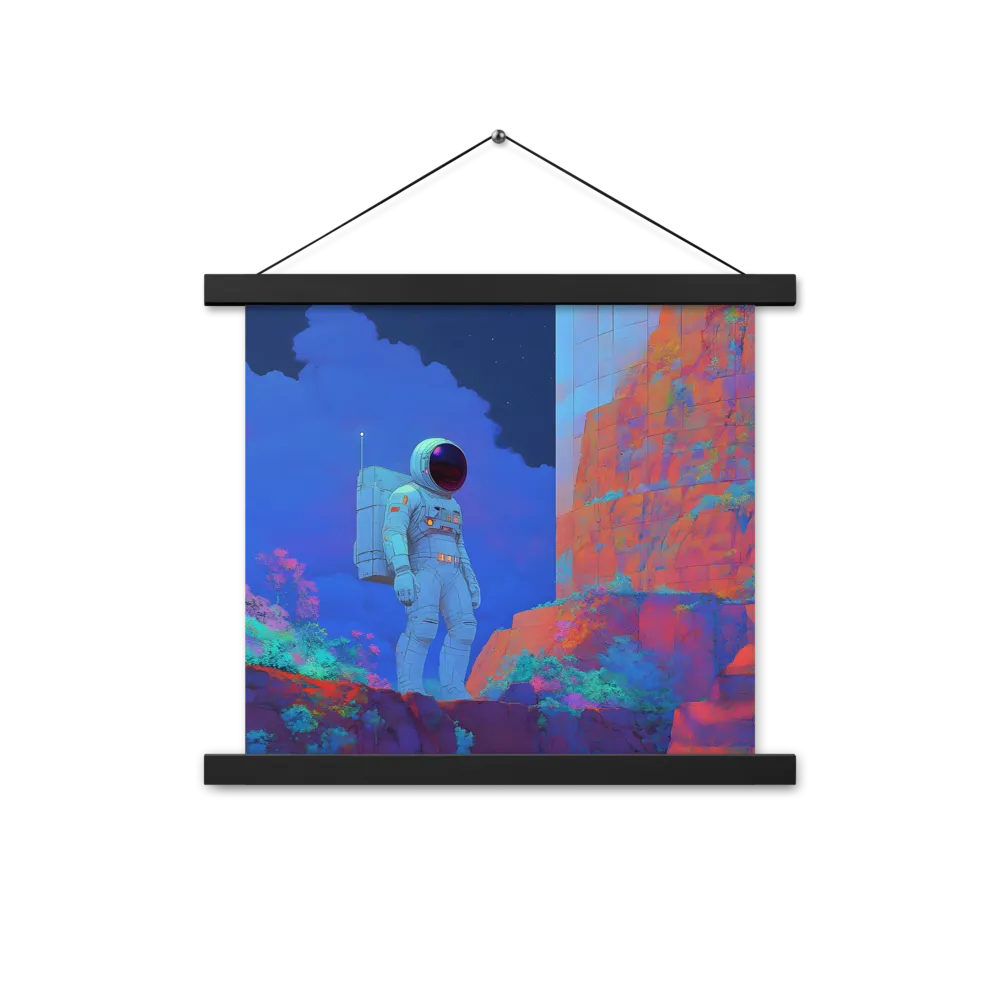 Interstellar Reflections | Poster With Black Wood Hanger | 14″×14″