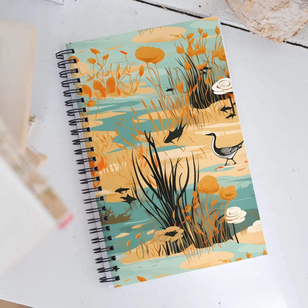 Whispers of the Wetlands | Spiral Notebook