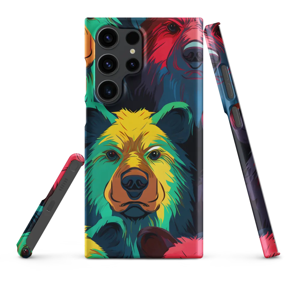 The Colorful Essence of Bears | Phone Case |  S23 Ultra | Snap Case | Matte