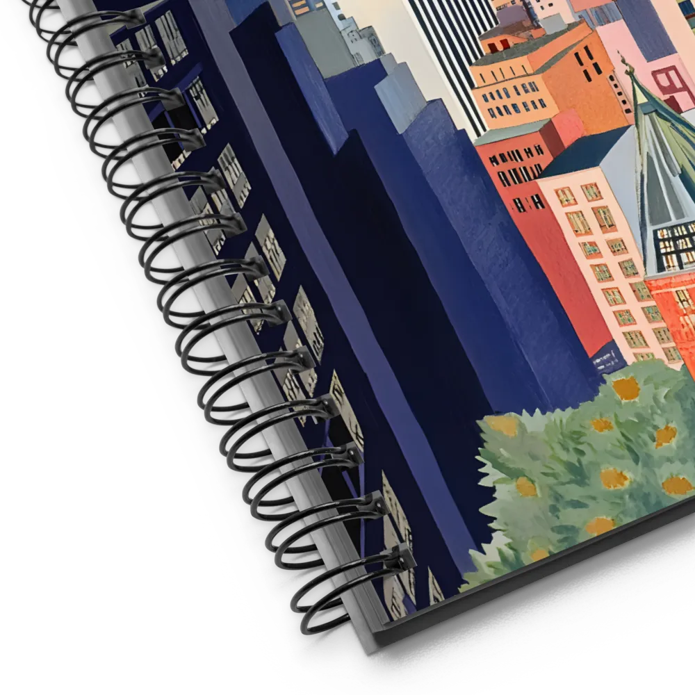 Vibrant City Dreams | Spiral Notebook