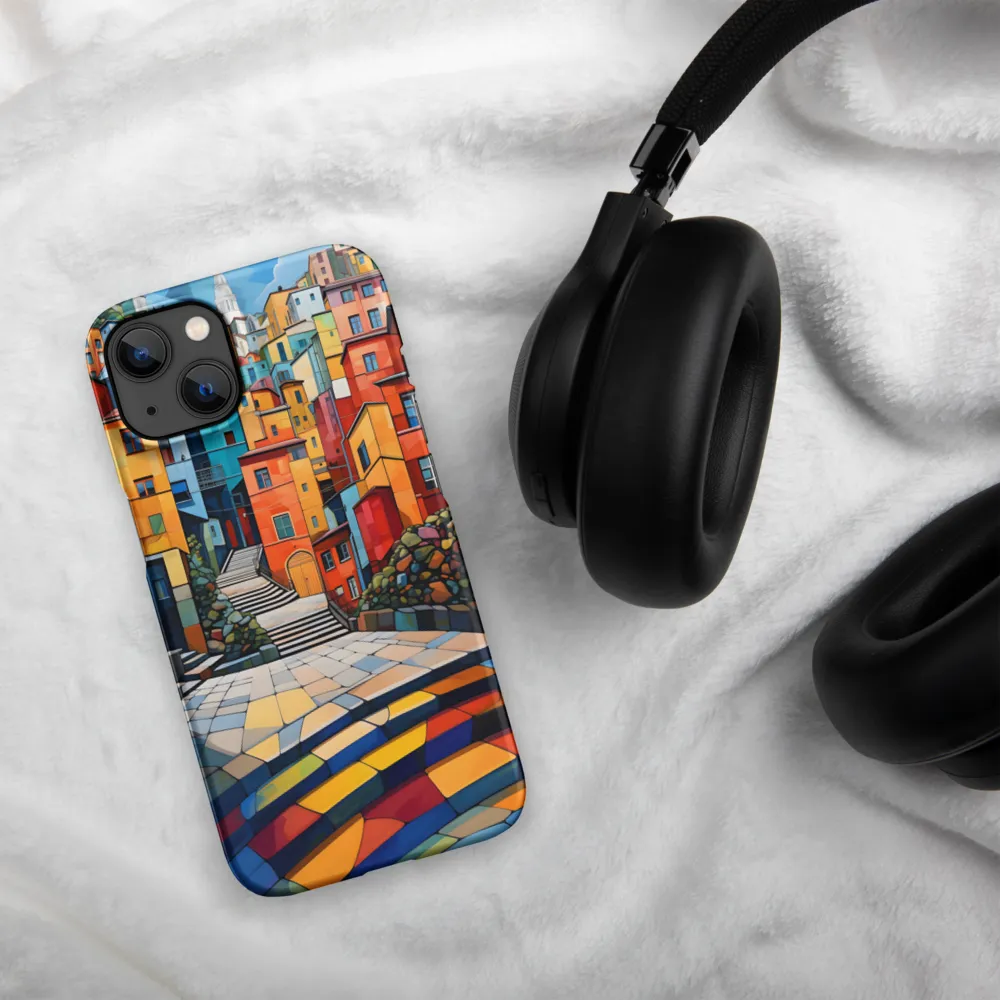 Vibrant Village: A Cubist Journey