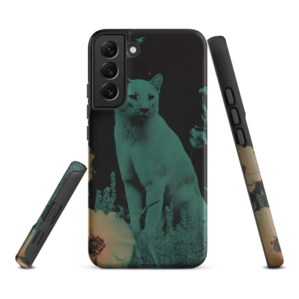 Cyan Reverie: A Surreal Encounter | Phone Case |  S22 Plus | Tough Case | Matte