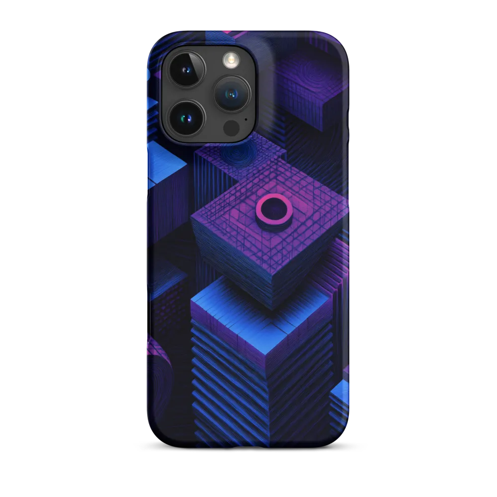 Geometric Dreams in Blue and Purple