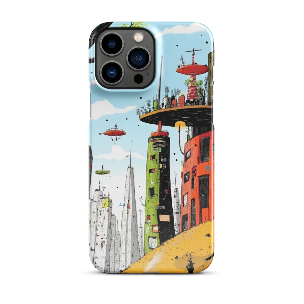 Futuristic Urban Dreamscape | Phone Case |  13 Pro Max | Snap Case | Glossy