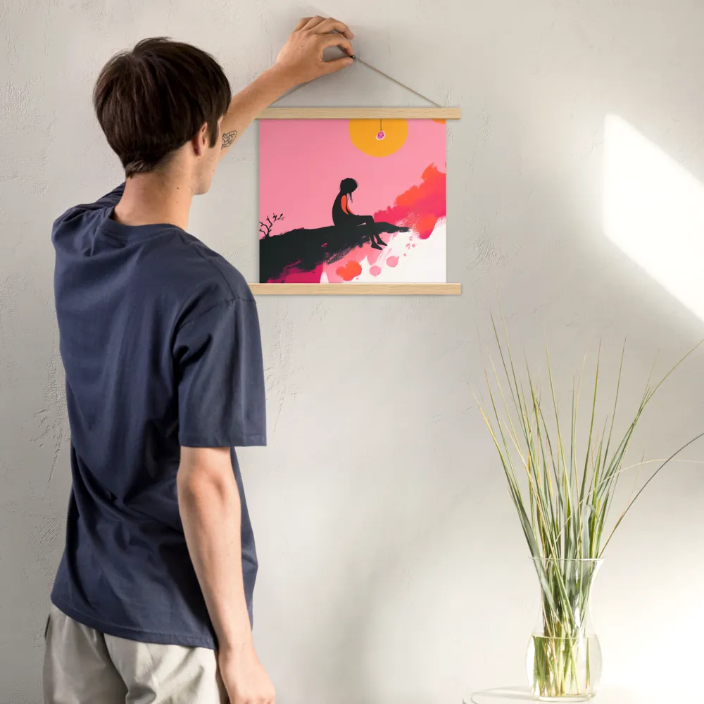 Whispers of the Sun | Poster With Oak Wood Hanger | 14″×14″