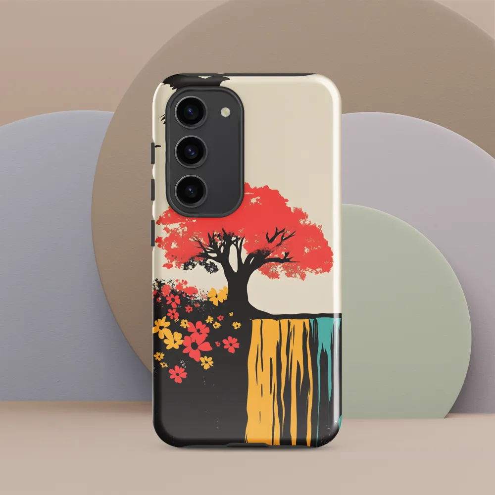Serene Cascade of Colors