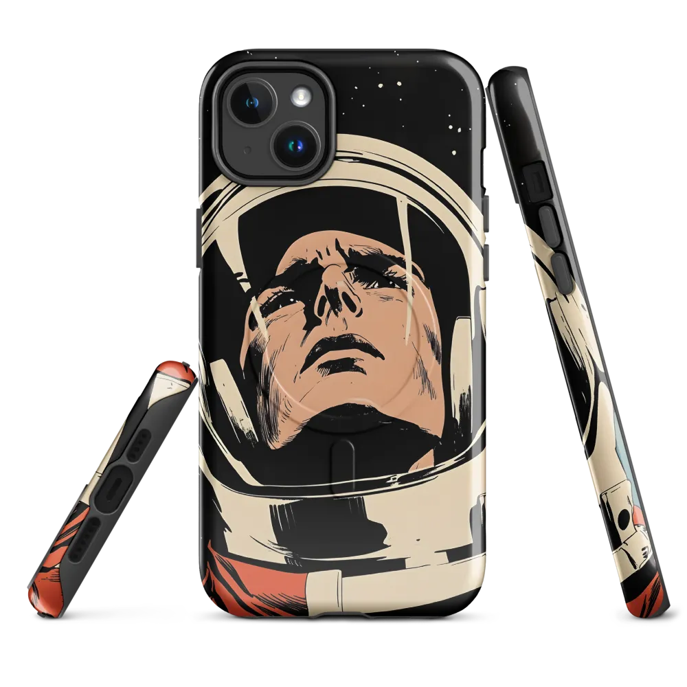 Gaze of the Astronaut | Phone Case |  14 Plus | MagSafe® Tough Case | Glossy