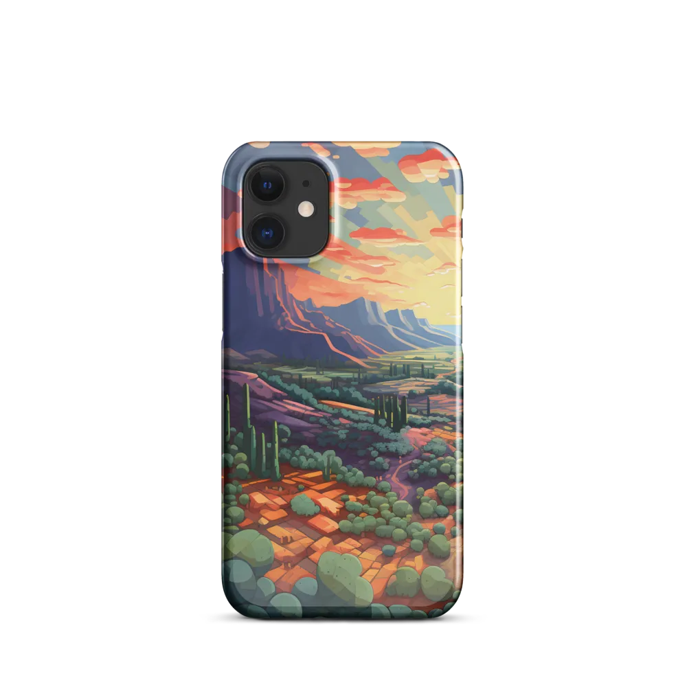 Desert Serenity at Dusk | Phone Case |  12 Mini | Snap Case | Glossy