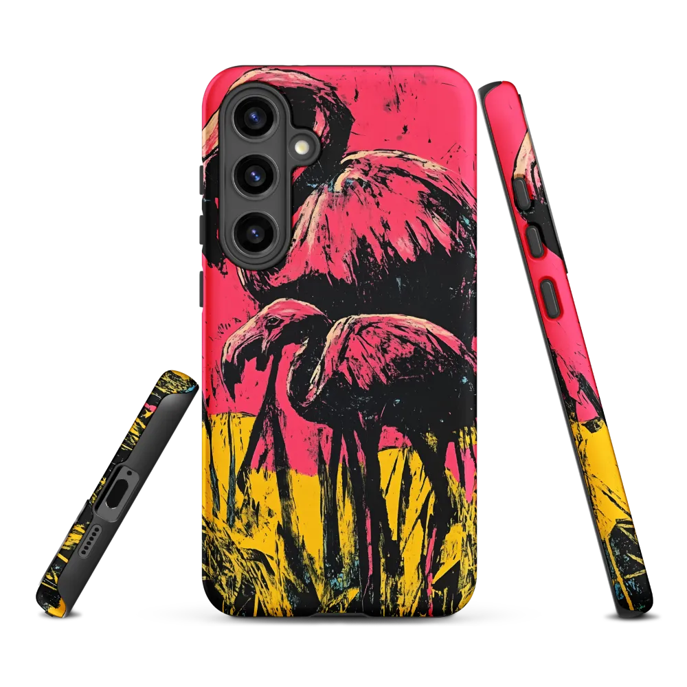 Flamingo Duet: A Pop Art Expression