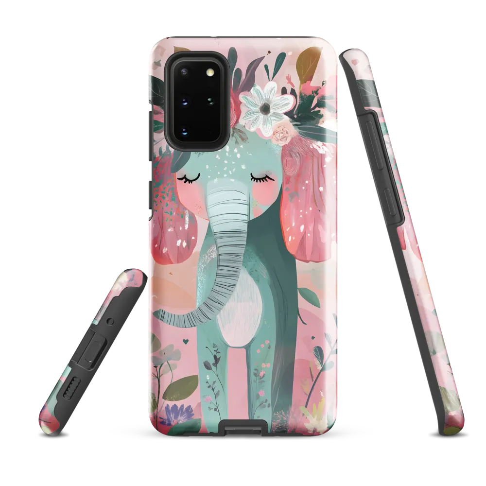 Whimsical Elephant in Bloom