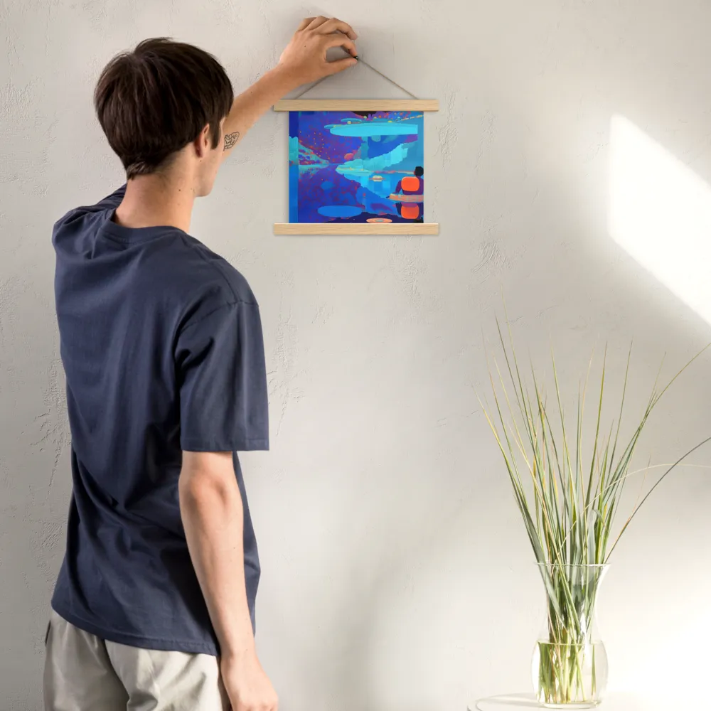 Reflections of Serenity | Poster With Oak Wood Hanger | 10″×10″