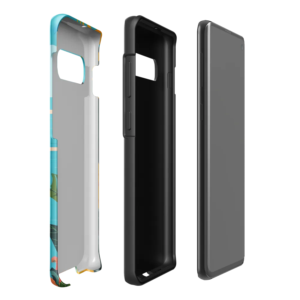 Tropical Serenity | Phone Case |  S10 Plus | Tough Case | Glossy