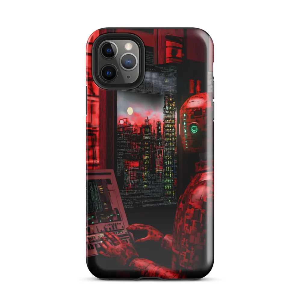 Urban Echoes of a Cybernetic Future | Phone Case |  11 Pro Max | Tough Case | Glossy