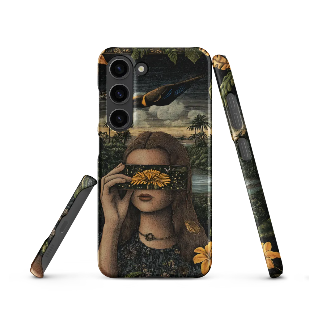 Veil of Nature: A Surreal Embrace | Phone Case |  S23 | Snap Case | Matte