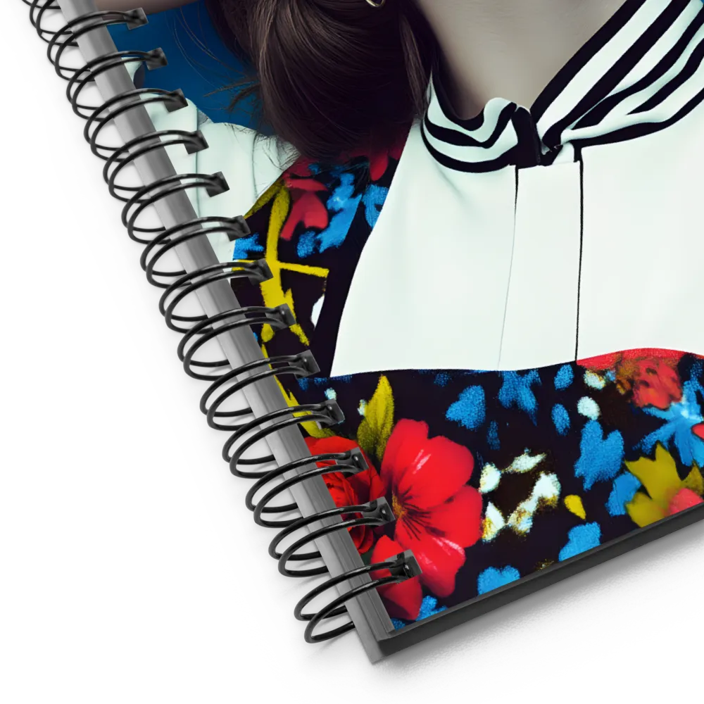 Harmony in Floral Fashion | Spiral Notebook