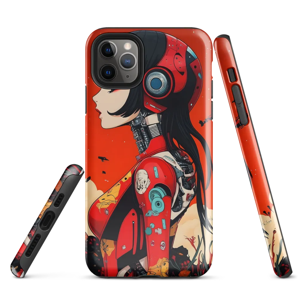 Ethereal Mechanica: A Cyberpunk Portrait | Phone Case |  11 Pro Max | Tough Case | Glossy