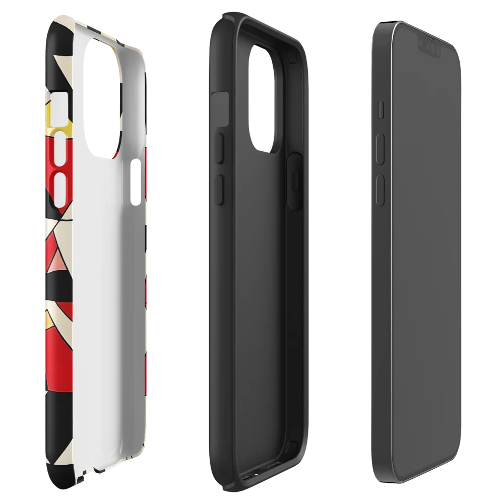 Dynamic Geometric Harmony | Phone Case |  13 Pro Max | Tough Case | Glossy