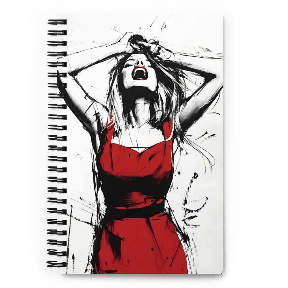 Expression of Anguish | Spiral Notebook