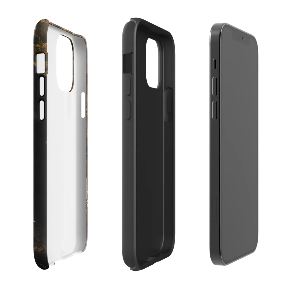 Golden Elegance: A Modern Profile Portrait
