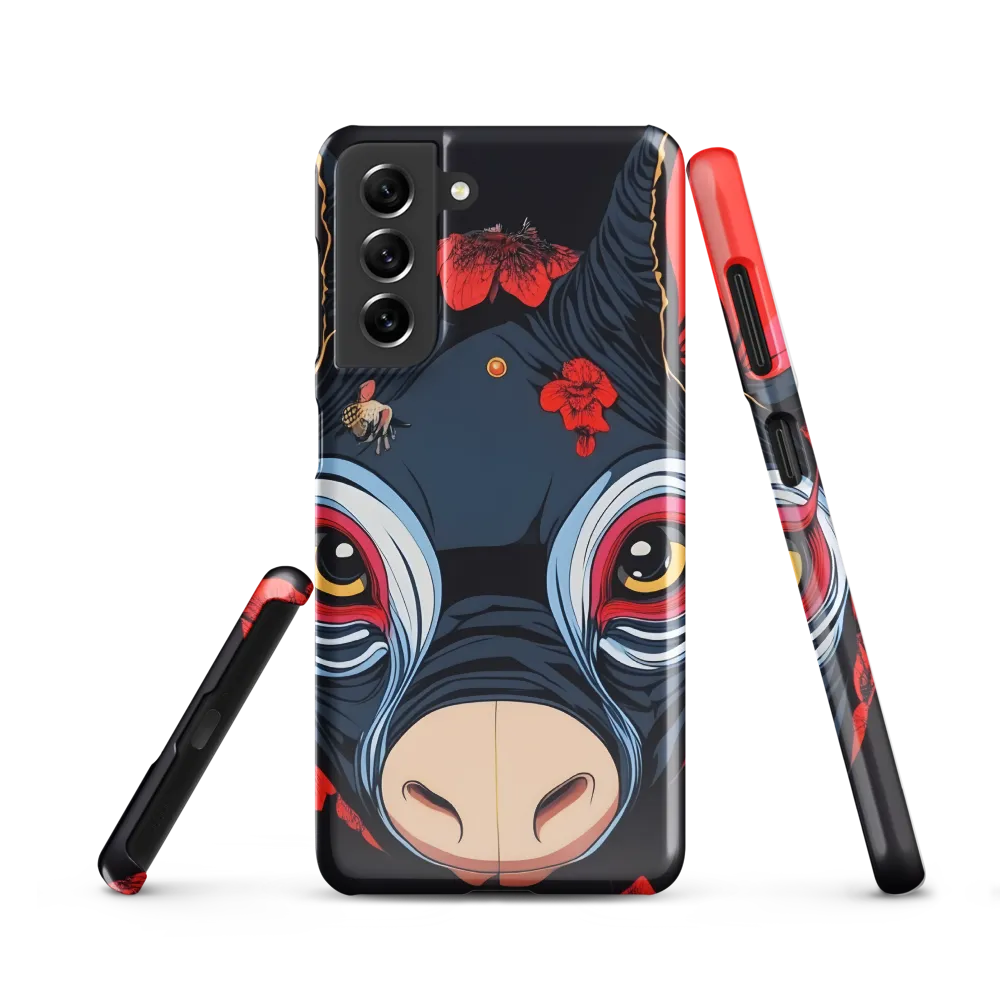 Mystical Bull with Floral Motifs