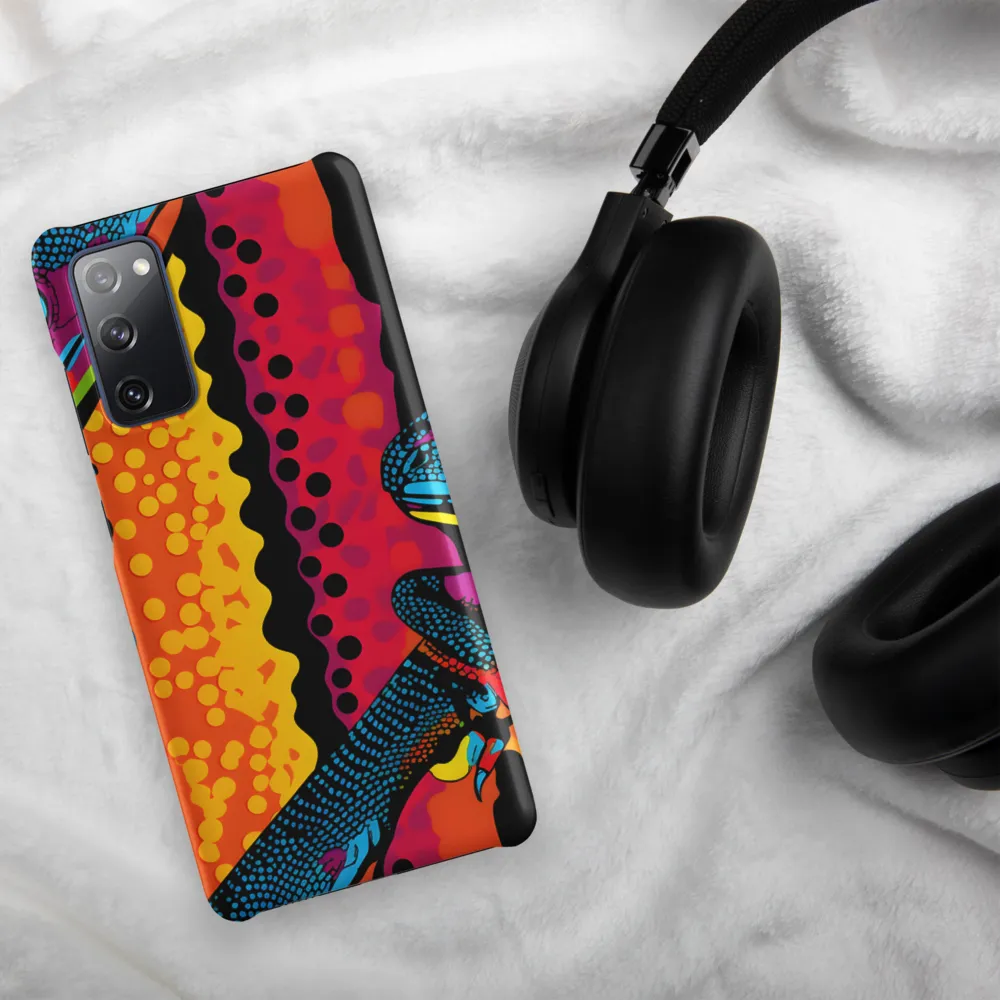 Colorful Encounters: The Playful Geckos | Phone Case |  S20 FE | Snap Case | Matte