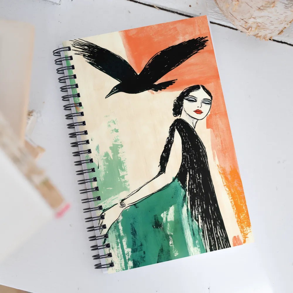 Elegance in Flight | Spiral Notebook