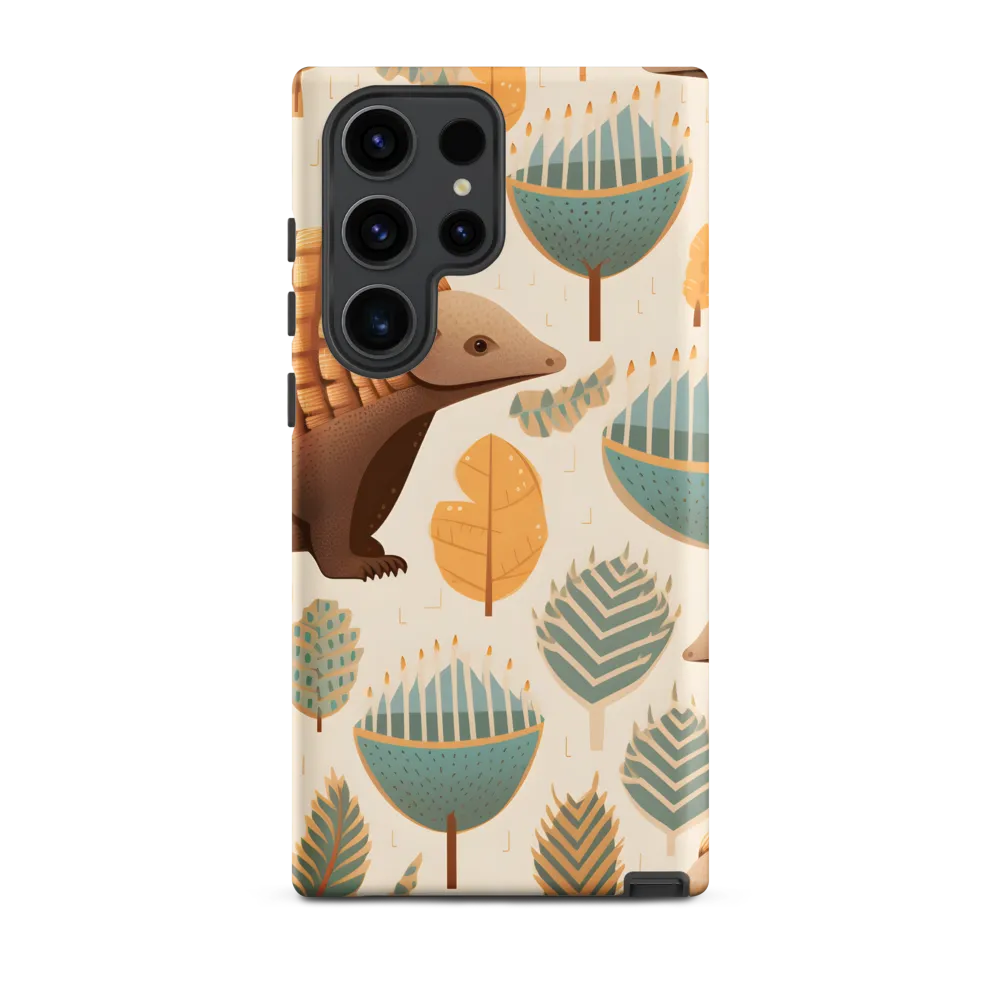 Pangolins in a Whimsical Habitat