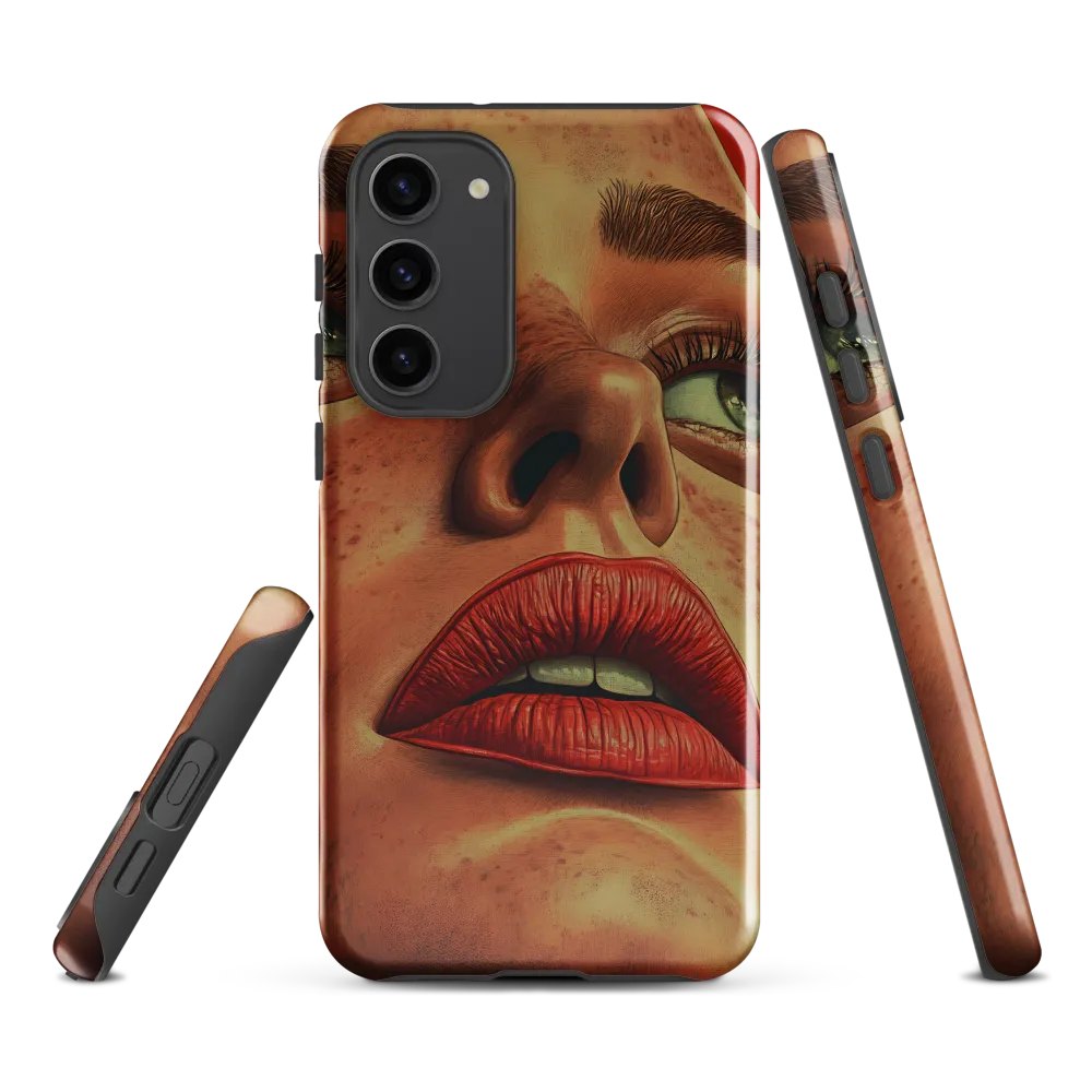 Red Intensity: A Portrait of Elegance